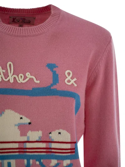 Mc2 Saint Barth Wool-blend Jumper With Embroidery