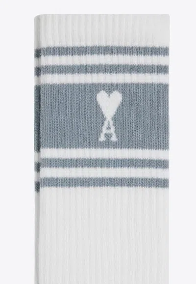 AMI ALEXANDRE MATTIUSSI AMI DE COEUR RIBBED SOCKS 