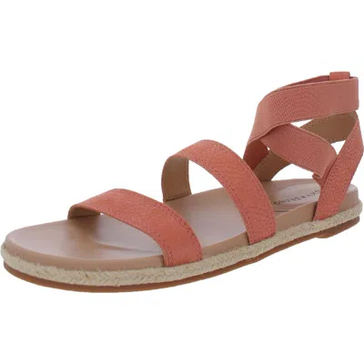 Lucky Brand Dilane Womens Nubuck Ankle Strap Flatform Sandals In Multi