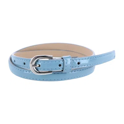 Ctm Women's Skinny Dress Belt In Blue