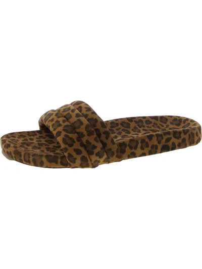 Seychelles Low Key Womens Leather Slip On Slide Sandals In Multi