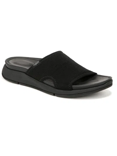 Ryka Transcend Womens Slip-on Casual Slide Sandals In Black