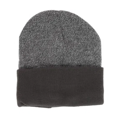 Grand Sierra Men's Two-toned Fleece Lined Winter Hat In Grey