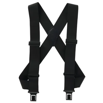 Perry Suspenders Men's Elastic Outback Side Clip Ubee Trucker Suspenders In Black
