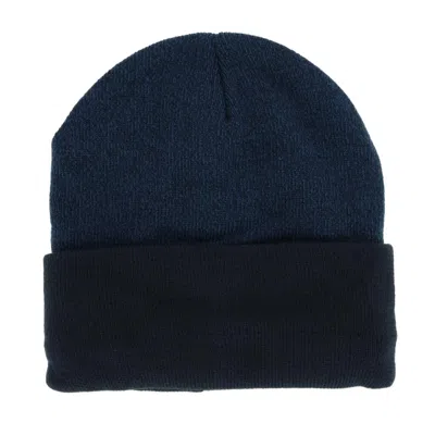 Grand Sierra Men's Two-toned Fleece Lined Winter Hat In Blue