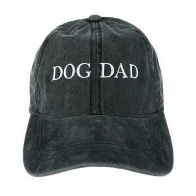 David & Young Men's Washed Cotton Dog Dad Baseball Cap In Black