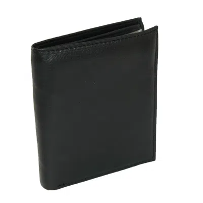 Paul & Taylor Men's Leather Large Hipster Wallet In Black