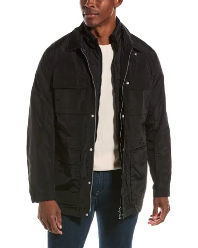 Armani Exchange Caban 2-in-1 Coat In Black