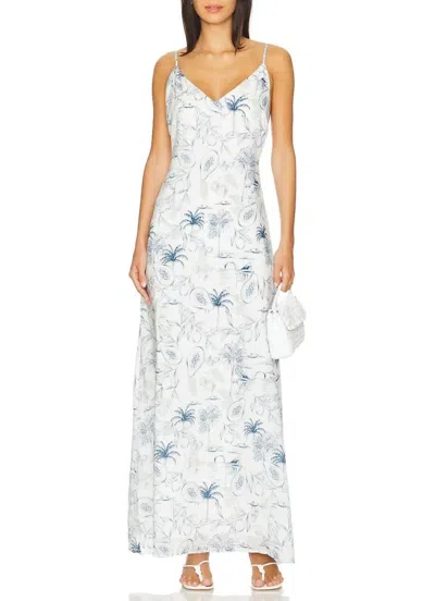 Sndys Pomelo Maxi Dress In White