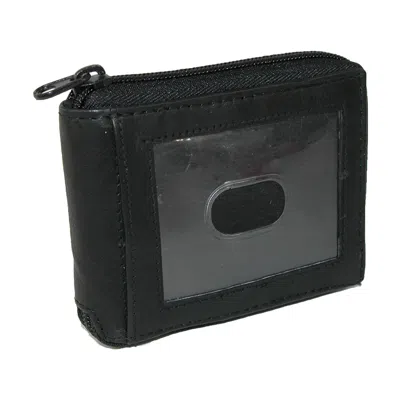Paul & Taylor Men's Leather Zip Around Bifold Id Wallet In Black
