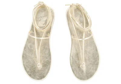 Ancient Greek Sandals Women's Chordi Flip Flop In Platinum In Silver