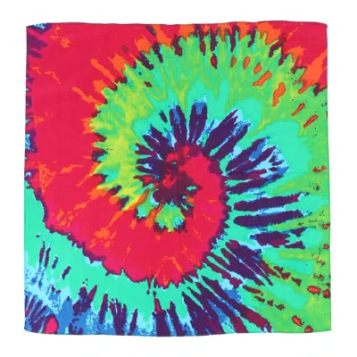 Ctm Bright Tie Dye Print Bandana In Multi