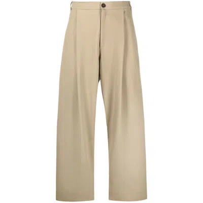 Studio Nicholson Wide-leg High-waisted Trousers In Multicolor