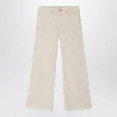 BONPOINT WHITE JUNON CORDUROY TROUSERS 