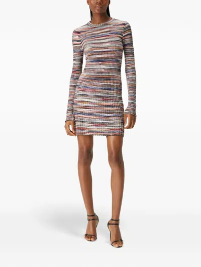 Missoni Space-dyed Ribbed-knit Mini Dress