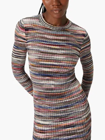 Missoni Space-dyed Ribbed-knit Mini Dress