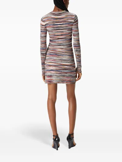 Missoni Space-dyed Ribbed-knit Mini Dress