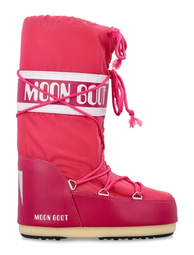 Moon Boot Icon Logo Printed Lace-up Boots