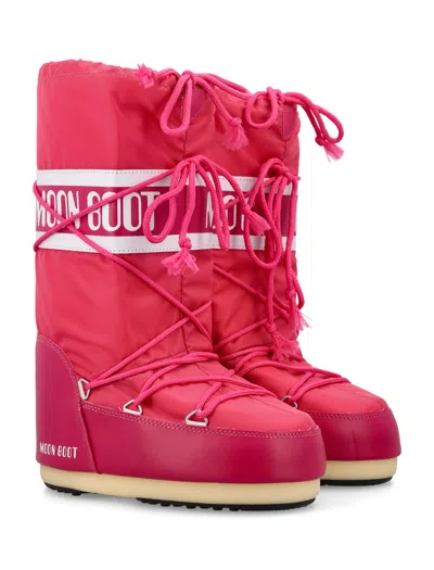 Moon Boot Icon Logo Printed Lace-up Boots