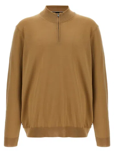 Shop Hugo Boss 'ebenji' Sweater In Beige