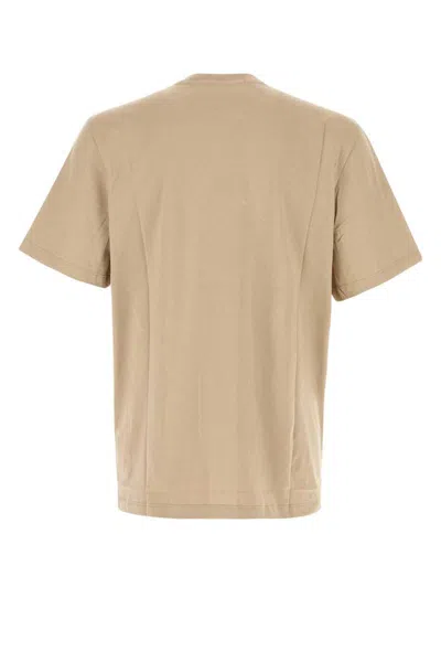 Msgm Crew Neck Cotton T-shirt In Neutral