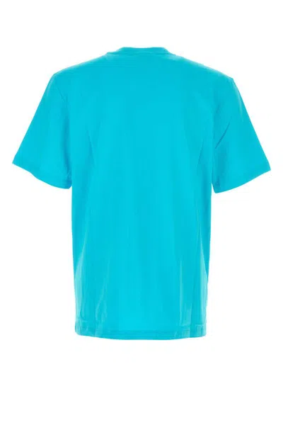 Msgm Crew Neck Cotton T-shirt In Blue