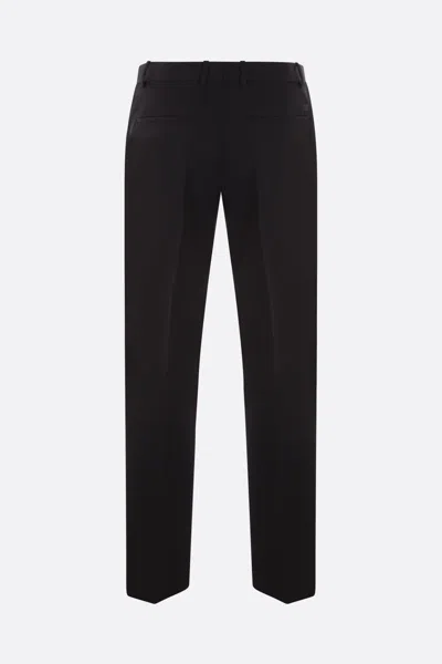 Off-white Tailored Trousers With Back Pockets And Belt Loops In Black
