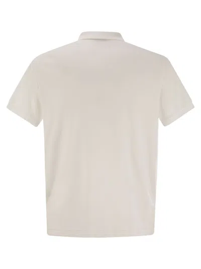 Polo Ralph Lauren Mens American Heather Short-sleeved Logo-embroidered Custom Slim-fit Cotton-jersey Polo Shirt In White