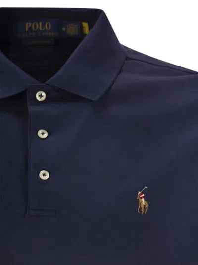 Polo Ralph Lauren Polo Shirt With Pony In Navy