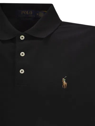 Polo Ralph Lauren Men's Slim Fit Short Sleeve Polo Shirt In Black