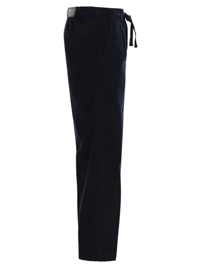 Polo Ralph Lauren Easy Pant Pleated 8w Corduroy Clothing In Navy