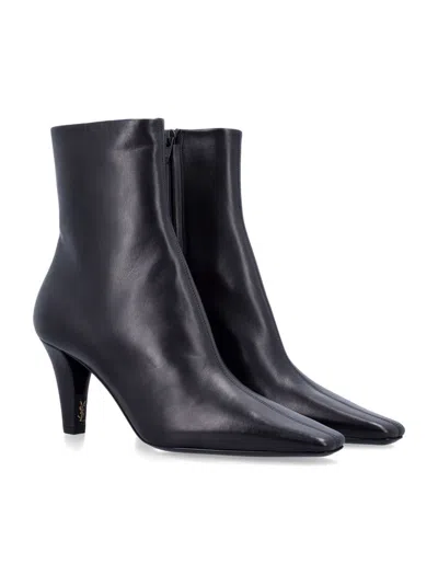 Shop Saint Laurent Josie 75 Bootie In Black