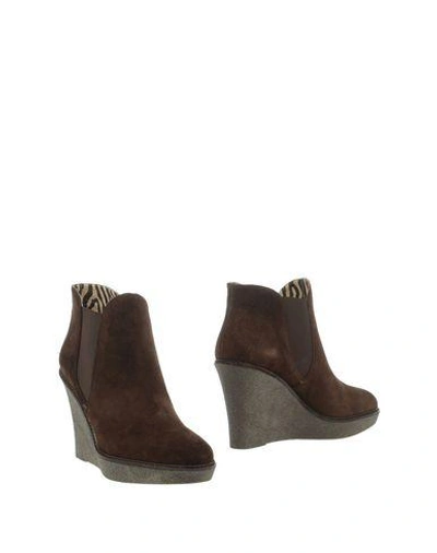 Shop Gianna Meliani Ankle Boot In Dark Brown