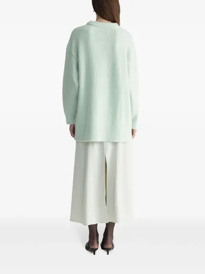 Aeron Thunder - Alpaca-blend Oversized Sweater In 绿色