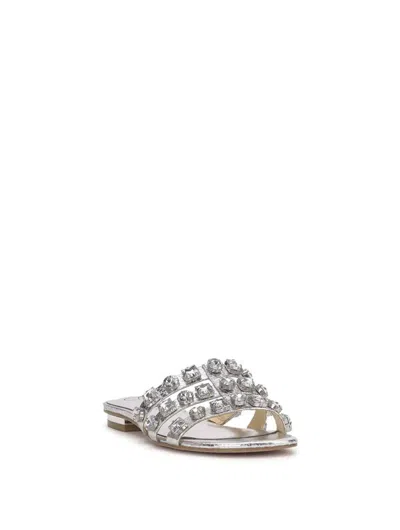 Jessica Simpson Women's Detta Flat Sandal In Silver In Silver