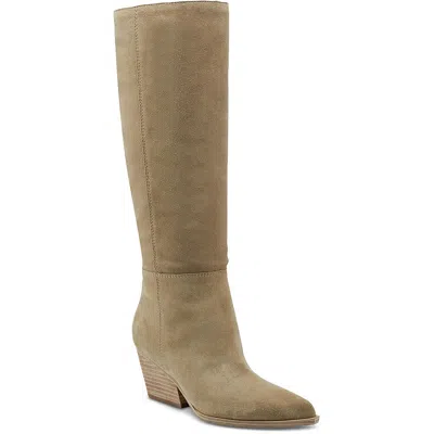 Marc Fisher Challi Pointed Toe Knee High Boot In Brown