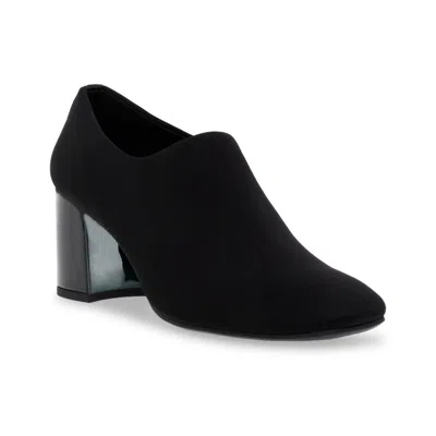 Anne Klein Trenton Womens Patent Trim Slip On Pumps In Black