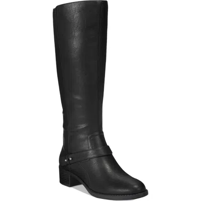 Easy Street Jewel Wide-calf Riding Boots In Black