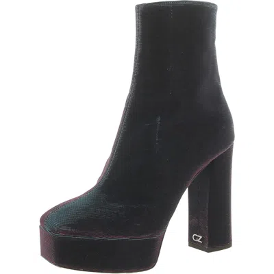 Giuseppe Zanotti Notturna Womens Iridescent Square Toe Mid-calf Boots In Multi