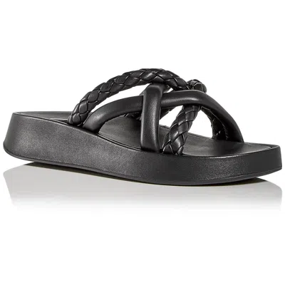 Ash Vanessa Womens Slip On Casual Platform Sandals In Black
