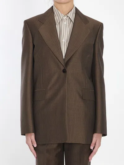 The Row Vermont Jacket In Brown