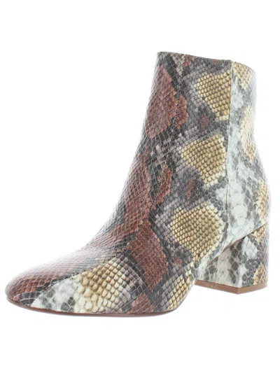 Chinese Laundry Davinna Womens Block Heel Ankle Boots In Multi