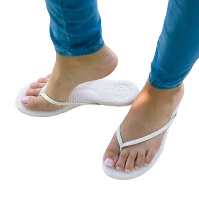 Solei Sea Women's Indie Weave Sandals In Off White In White