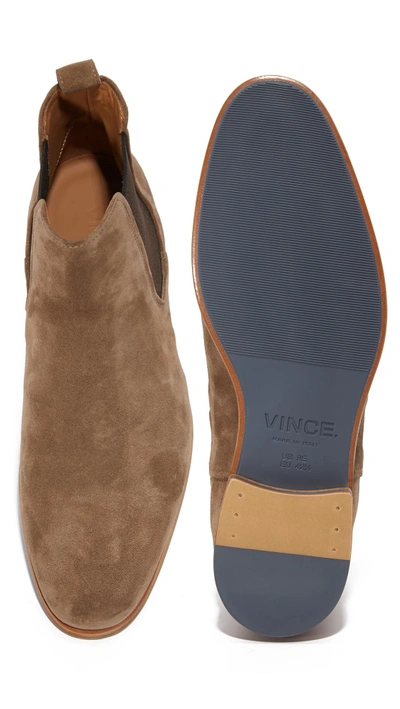 Shop Vince Arthur Suede Chelsea Boots In Flint