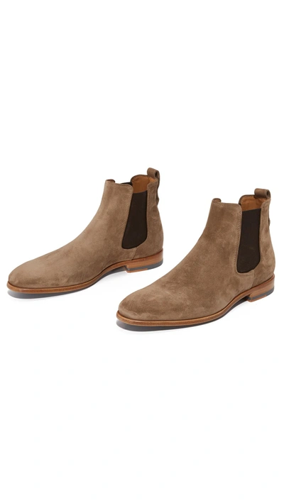 Shop Vince Arthur Suede Chelsea Boots In Flint