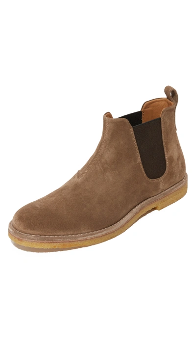 Shop Vince Sawyer Suede Chelsea Boots In Flint