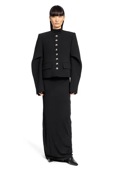Khaite Woman Black Dresses In Black