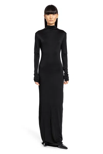 Khaite Woman Black Dresses In Black