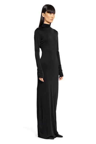 Khaite Woman Black Dresses In Black