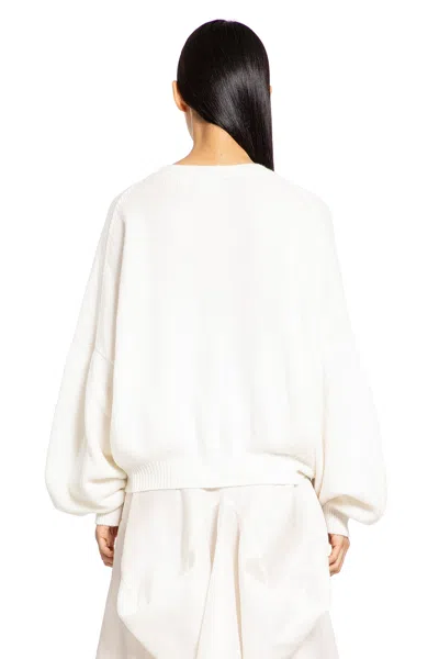 Khaite Woman White Knitwear In White